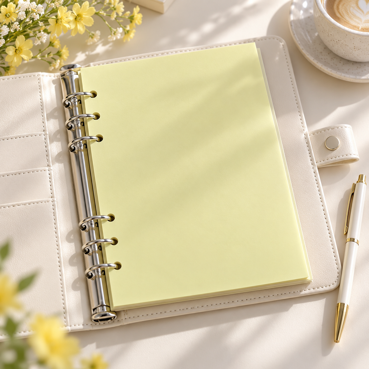 Colored 6-Ring Binder Refill Paper