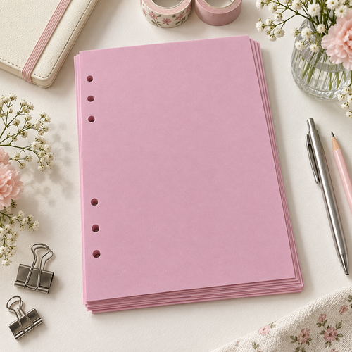 Colored 6-Ring Binder Refill Paper