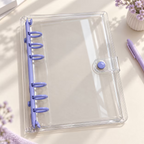 A6 Clear PVC 6-Ring Binder